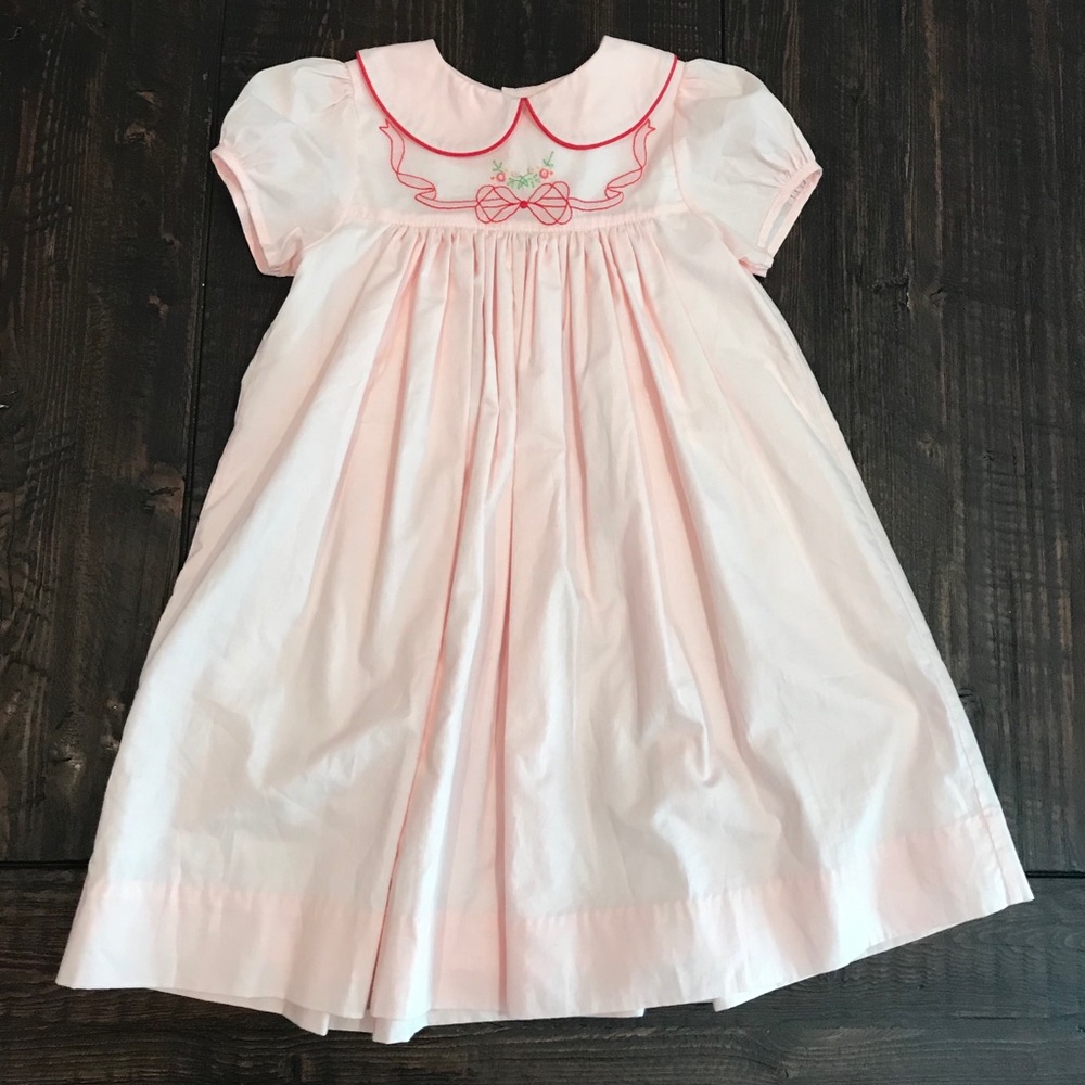 The Proper Peony embroidered Christmas dress